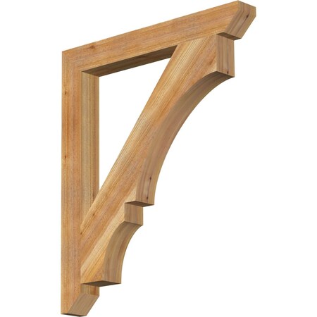 Ekena Millwork Balboa Slat Rough Sawn Bracket, Western Red Cedar, 4"W x 34"D x 40"H BKT04X34X40BOA06RWR